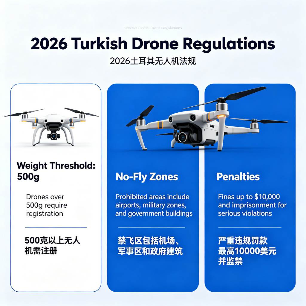 Turkey Drone Laws 2026 Infographic